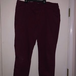 Maroon Pixie Pants